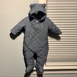 Baby Gap Quilted Chambray One Piece (3-6 months)